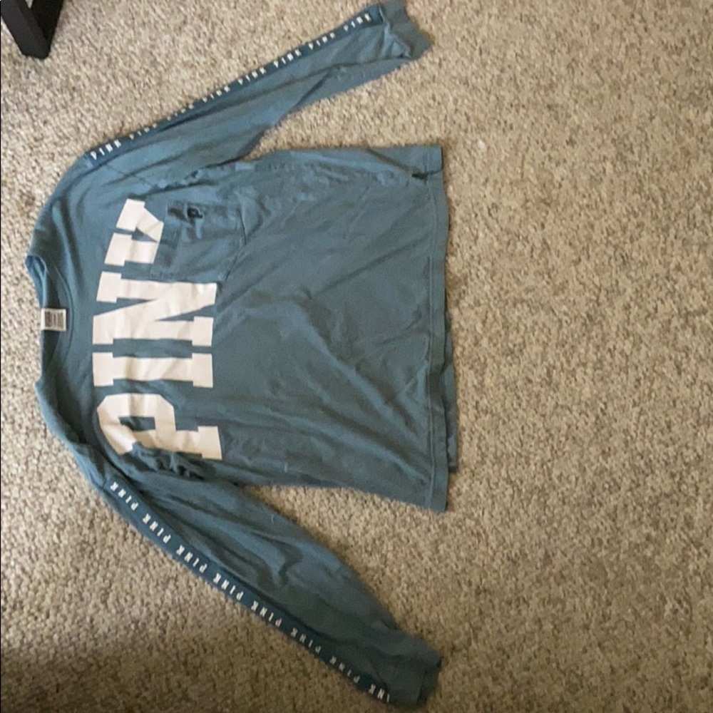 Blue PINK long sleeved shirt